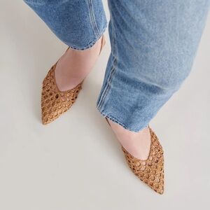 Dolce Vita woven mule flats